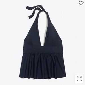 Listing for @jenmalinchak . J. Crew Factory Halter Peplum Tankini